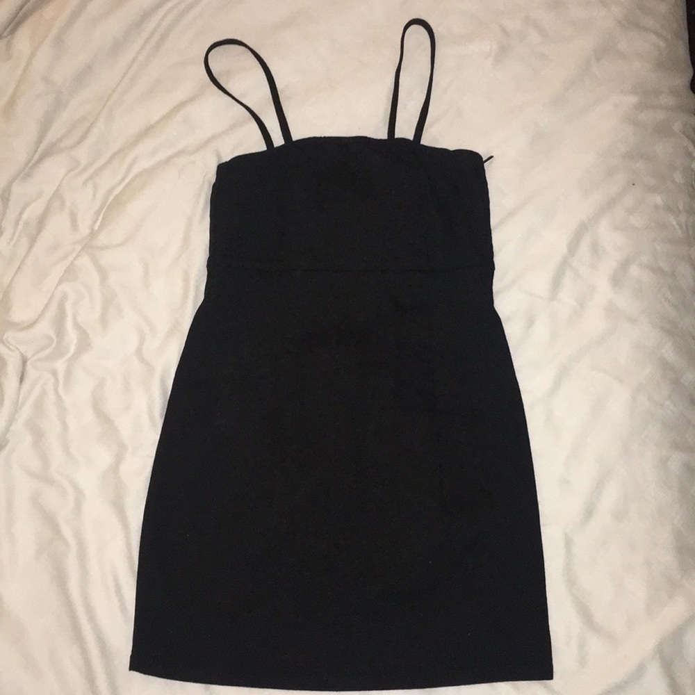 Zara Black Denim Dress